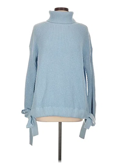Pre-owned Jason Wu Turtleneck Sweater In Blue
