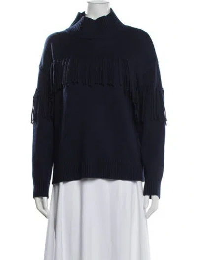 Pre-owned Jason Wu Turtleneck Sweater In Blue