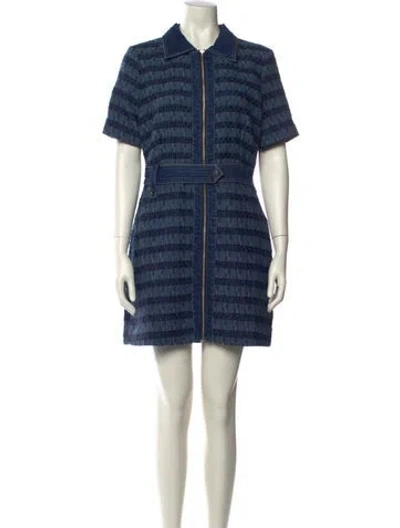 Pre-owned Jason Wu Tweed Mini Dress In Blue