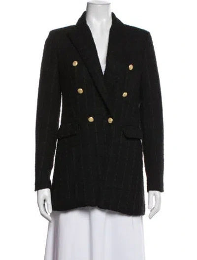 Pre-owned Jason Wu Tweed Pattern Blazer In Black