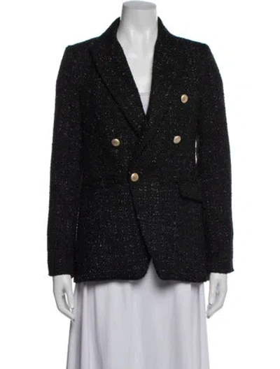 Pre-owned Jason Wu Tweed Pattern Blazer In Black