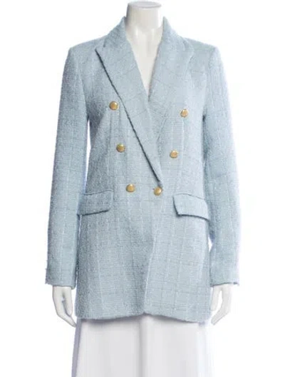 Pre-owned Jason Wu Tweed Pattern Blazer In Blue