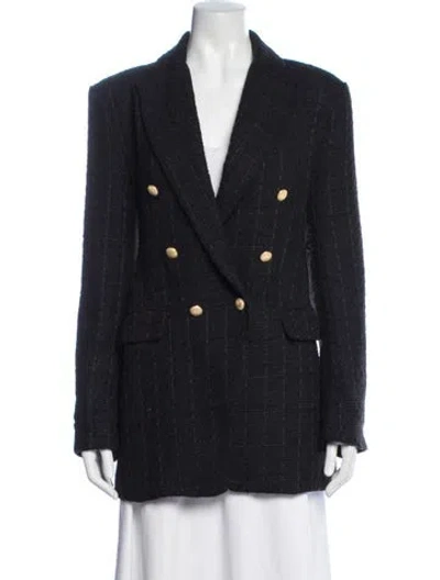 Pre-owned Jason Wu Tweed Pattern Blazer In Blue