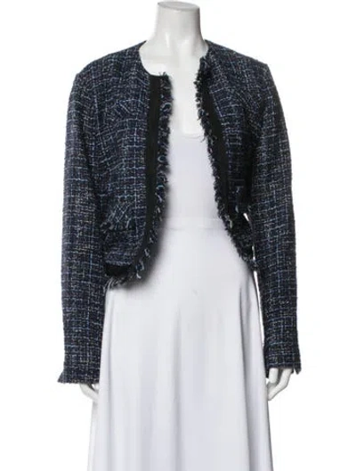 Pre-owned Jason Wu Tweed Pattern Evening Jacket In Blue