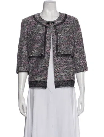 Pre-owned Jason Wu Tweed Pattern Evening Jacket In Multi