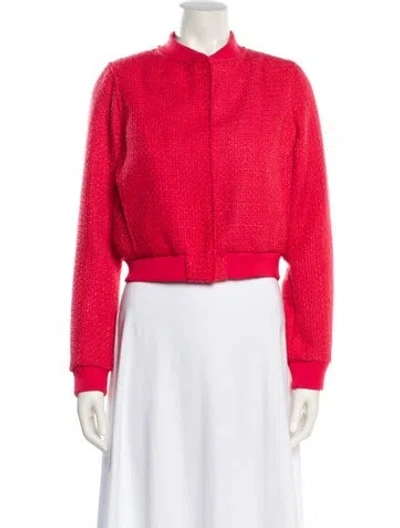Pre-owned Jason Wu Tweed Pattern Evening Jacket In Red
