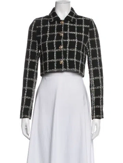 Pre-owned Jason Wu Tweed Pattern Jacket In Black