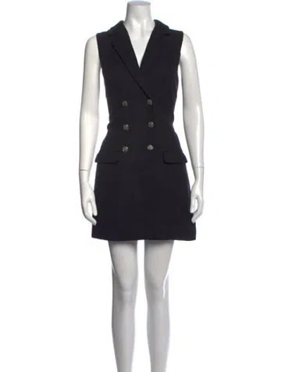 Pre-owned Jason Wu Tweed Pattern Mini Dress In Black