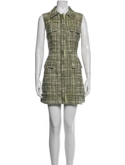 Pre-owned Jason Wu Tweed Pattern Mini Dress In Multicolor