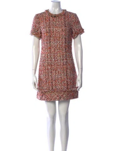Pre-owned Jason Wu Tweed Pattern Mini Dress In Multicolor