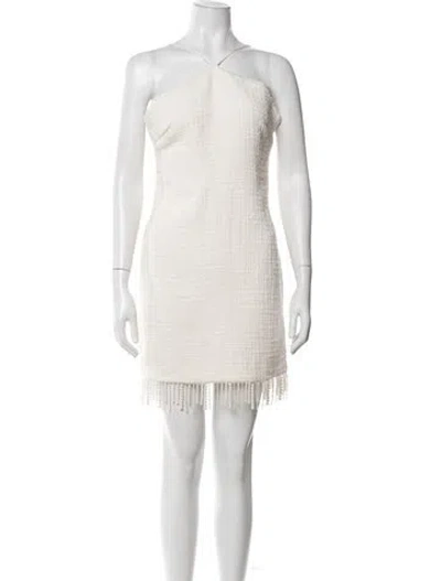 Pre-owned Jason Wu Tweed Pattern Mini Dress In Neutrals
