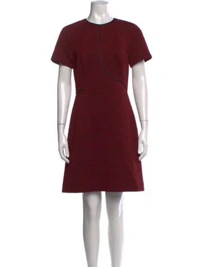 Pre-owned Jason Wu Tweed Pattern Mini Dress In Red