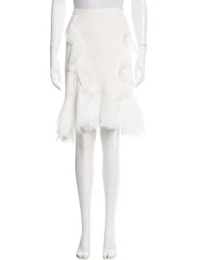 Pre-owned Jason Wu Tweed Pattern Mini Skirt In Neutral
