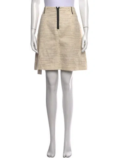 Pre-owned Jason Wu Tweed Pattern Mini Skirt In Neutrals