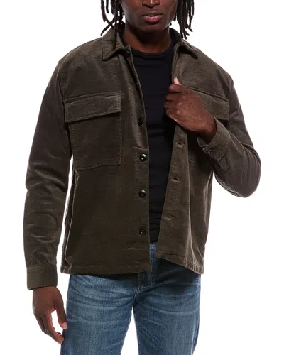 Jason Wu Velveteen Button Up Overshirt In Brown