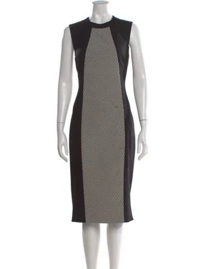 Pre-owned Jason Wu Virgin Wool Knee-length Dress In Black