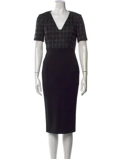 Pre-owned Jason Wu Virgin Wool Knee-length Dress In Black
