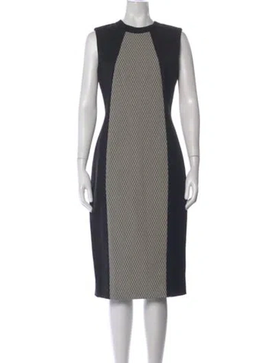 Pre-owned Jason Wu Virgin Wool Knee-length Dress In Black