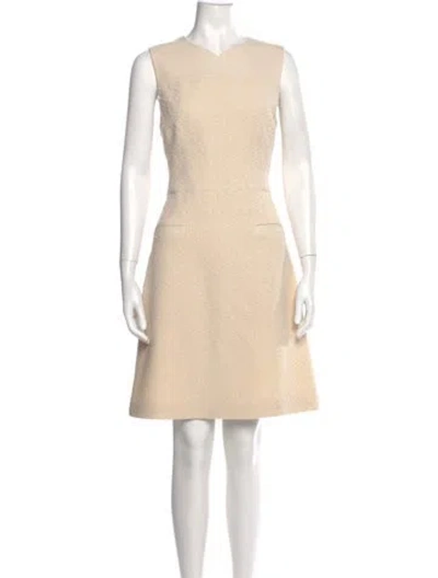 Pre-owned Jason Wu Virgin Wool Knee-length Dress In Neutral