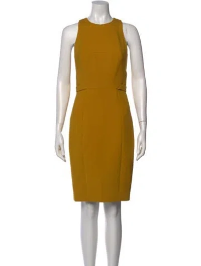 Pre-owned Jason Wu Virgin Wool Knee-length Dress In Yellow