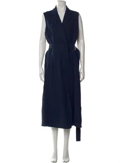 Pre-owned Jason Wu Virgin Wool Long Dress In Blue