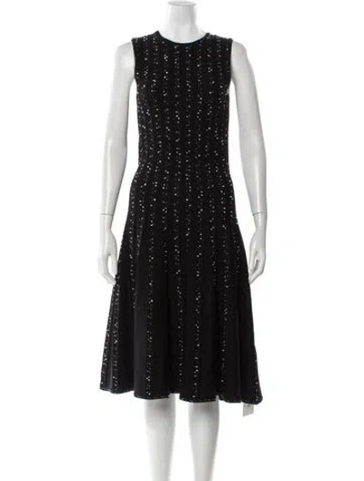 Pre-owned Jason Wu Virgin Wool Midi Length Dress In Black