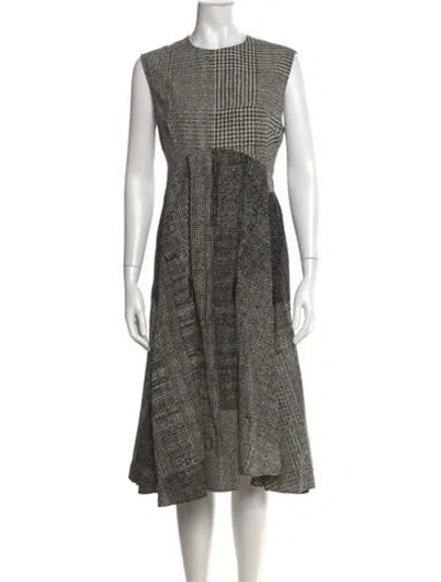 Pre-owned Jason Wu Virgin Wool Midi Length Dress In Black