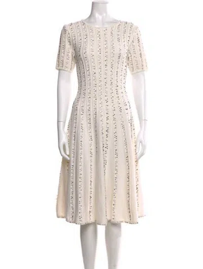 Pre-owned Jason Wu Virgin Wool Midi Length Dress In Neutral