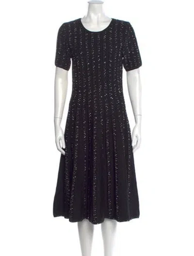 Pre-owned Jason Wu Virgin Wool Midi Length Dress W/ Tags In Black