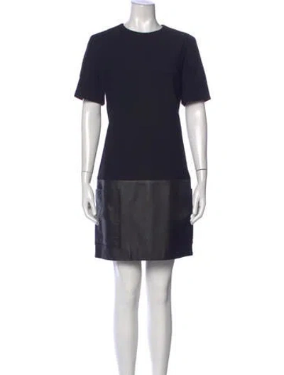 Pre-owned Jason Wu Virgin Wool Mini Dress In Black