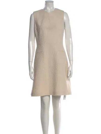 Pre-owned Jason Wu Virgin Wool Mini Dress In Neutral