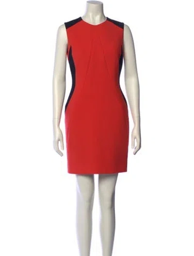 Pre-owned Jason Wu Virgin Wool Mini Dress In Orange
