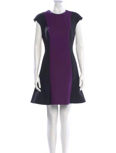 Pre-owned Jason Wu Virgin Wool Mini Dress In Purple