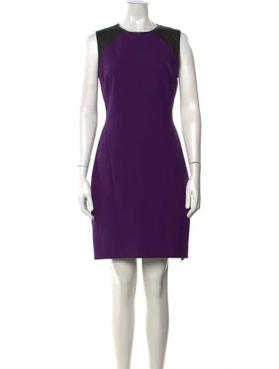 Pre-owned Jason Wu Virgin Wool Mini Dress In Purple