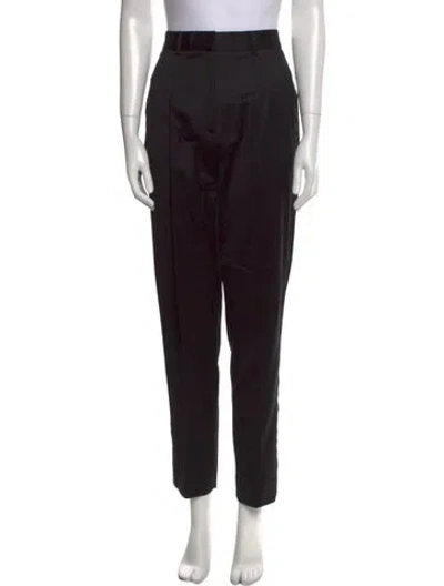 Pre-owned Jason Wu Virgin Wool Skinny Leg Pants In Black