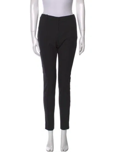 Pre-owned Jason Wu Virgin Wool Skinny Leg Pants In Black
