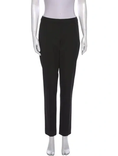 Pre-owned Jason Wu Virgin Wool Straight Leg Pants In Black