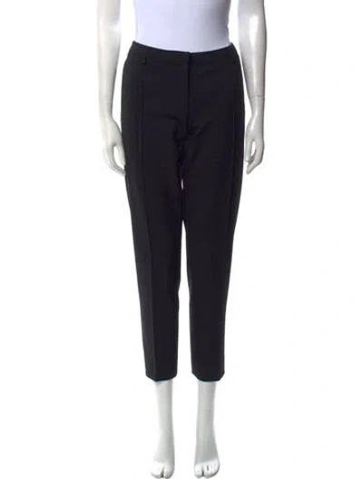 Pre-owned Jason Wu Virgin Wool Straight Leg Pants In Black