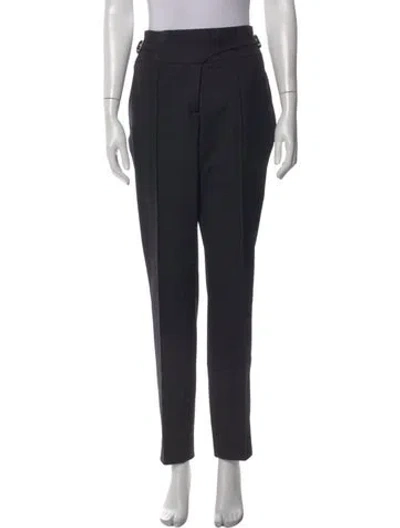 Pre-owned Jason Wu Virgin Wool Straight Leg Pants In Black
