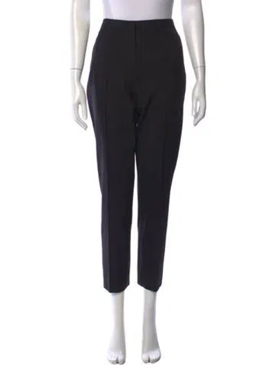 Pre-owned Jason Wu Virgin Wool Straight Leg Pants In Black