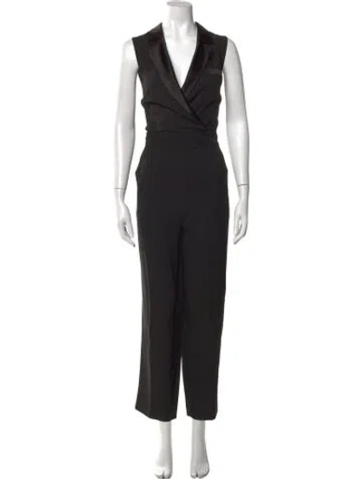 Pre-owned Jason Wu V-neck Jumpsuit In Black