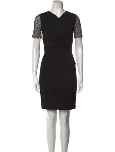 Pre-owned Jason Wu V-neck Knee-length Dress In Black