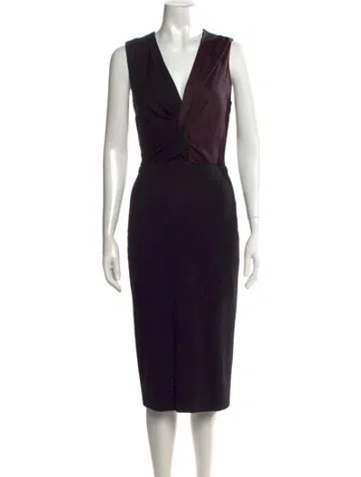 Pre-owned Jason Wu V-neck Knee-length Dress In Black