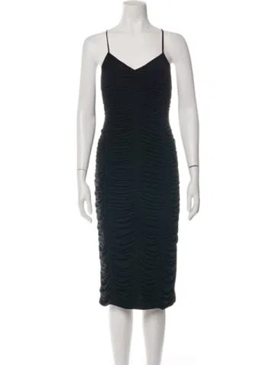 Pre-owned Jason Wu V-neck Knee-length Dress W/ Tags In Black
