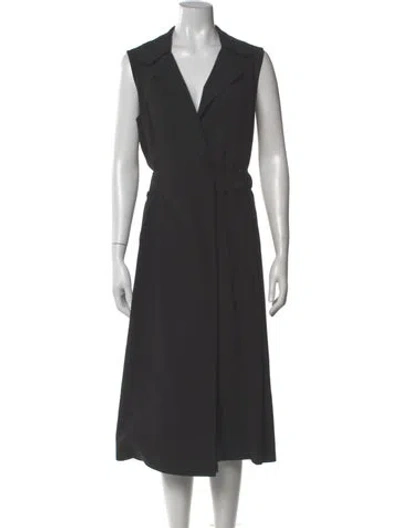 Pre-owned Jason Wu V-neck Midi Length Dress In Gray