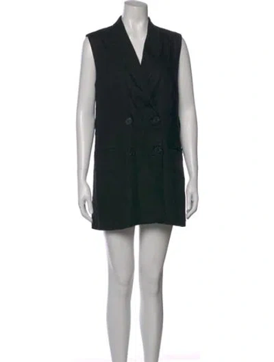 Pre-owned Jason Wu V-neck Mini Dress In Black