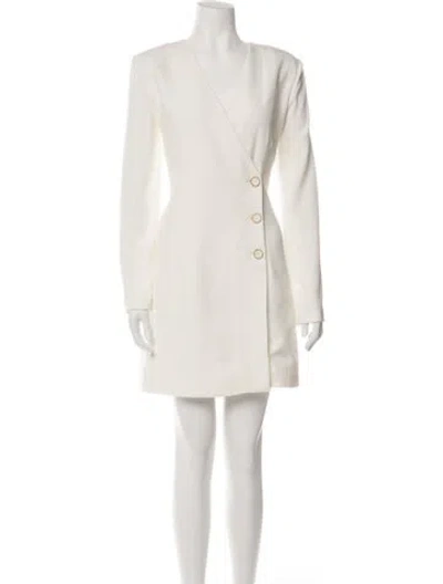 Pre-owned Jason Wu V-neck Mini Dress In Neutrals