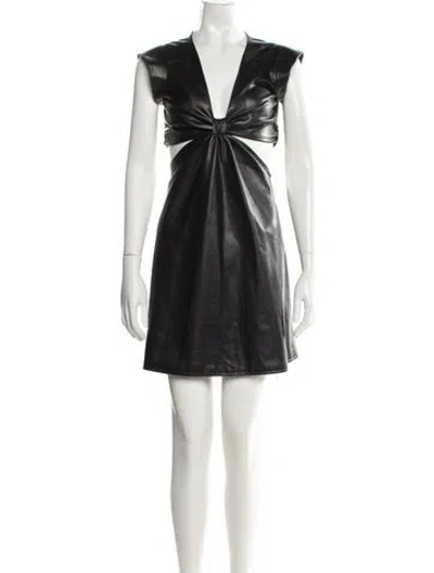 Pre-owned Jason Wu V-neck Mini Dress W/ Tags In Black