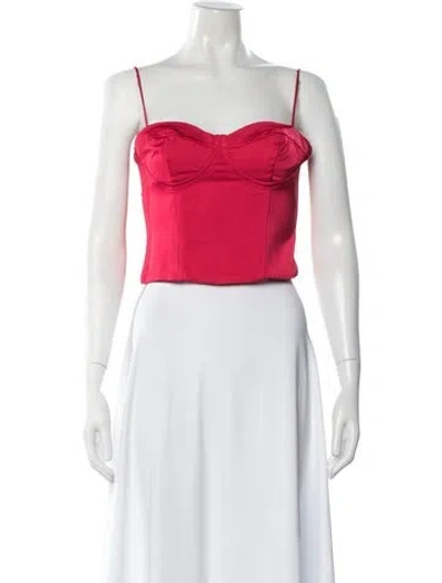 Pre-owned Jason Wu V-neck Sleeveless Crop Top In Pink