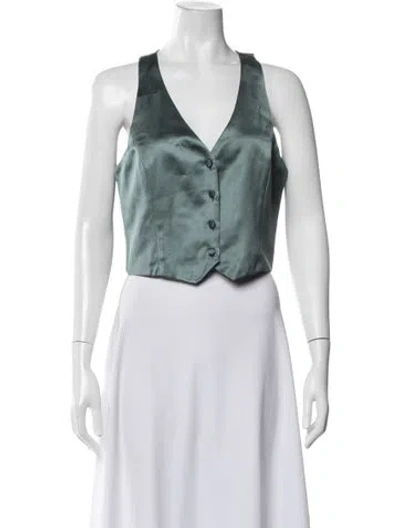 Pre-owned Jason Wu V-neck Sleeveless Top In Blue